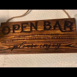 Barn wood BAR sign
